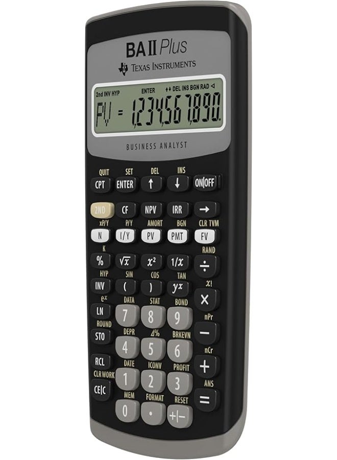 TEXAS INSTRUMENTS BA II Plus Financial Calculator Black - Image 3